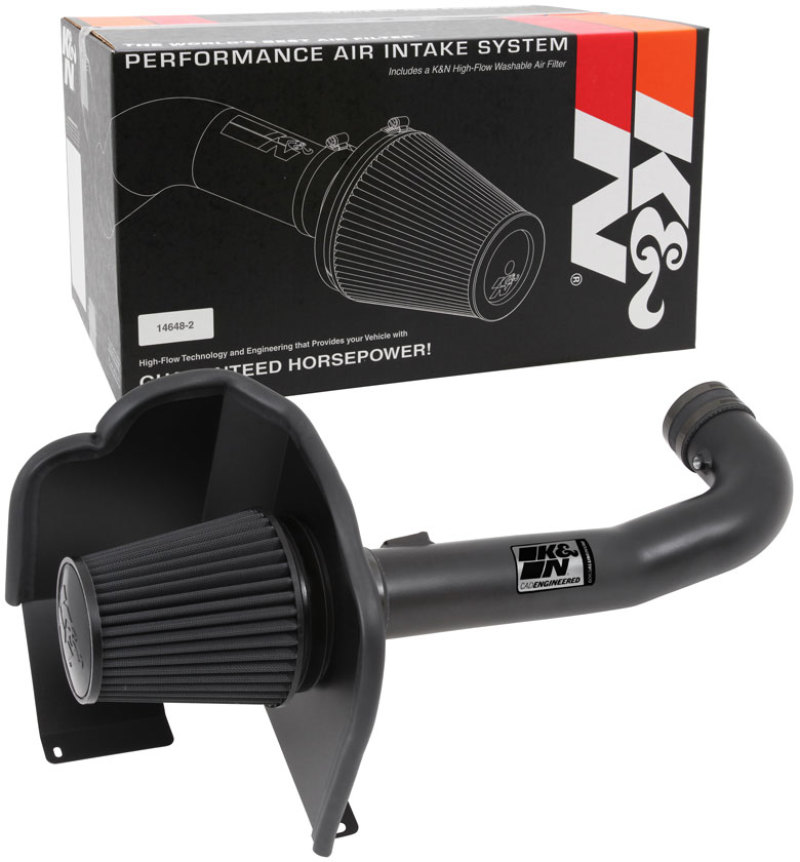 GMC Yukon Performance Air Intake - K&N Engineering - Blackhawk Induction - Black - 2015